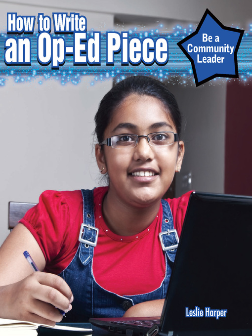 Title details for How to Write an Op-Ed Piece by Leslie Harper - Available